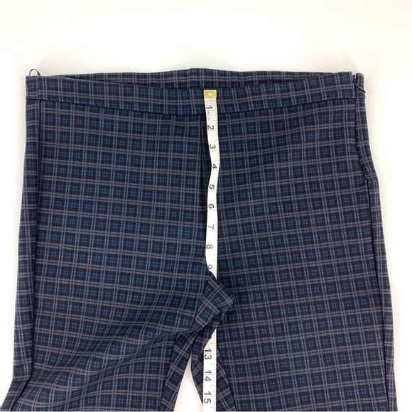 Orange Fashion Village NWT Tartan Plaid Slim Fit Ankle Pants, Large - Picture 9 of 16